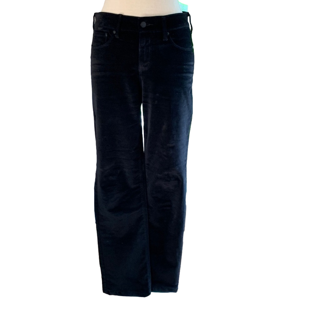 NYDJ sz 4 Marilyn straight velvet feel pants
